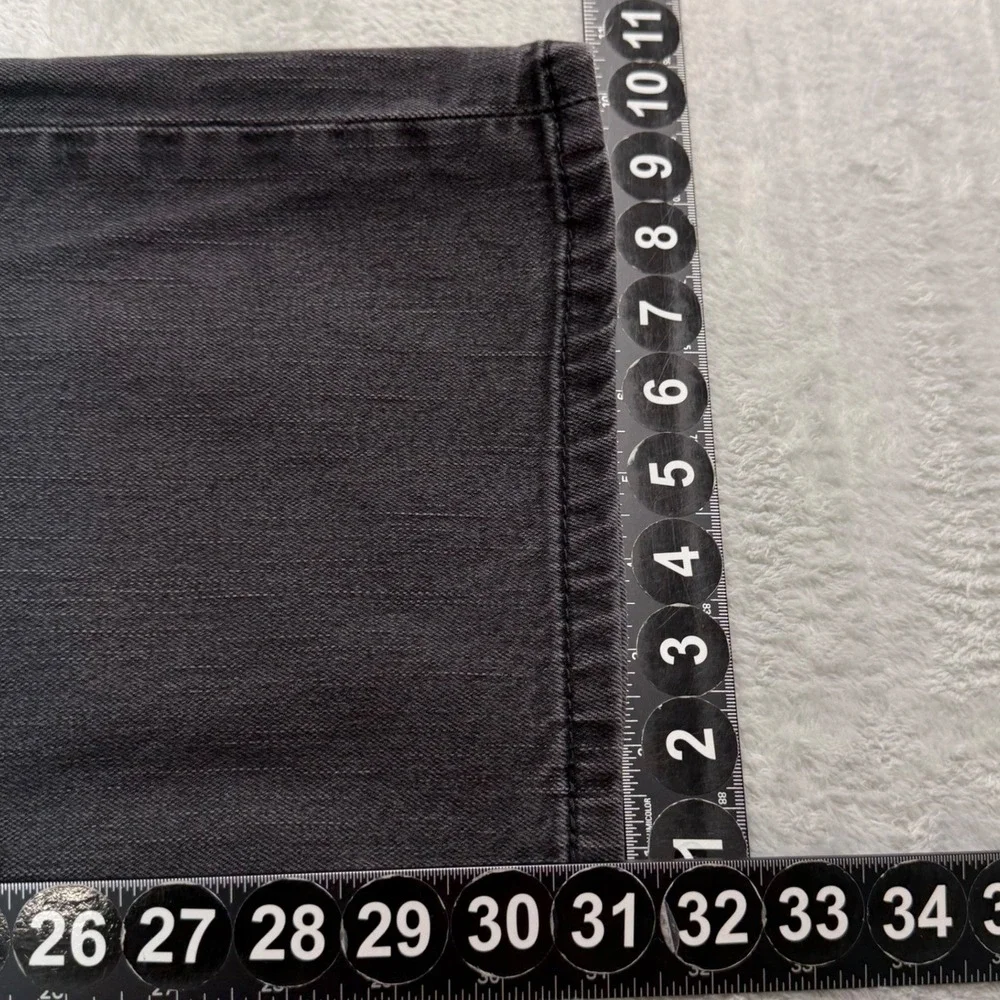 Levis 569 Jeans Mens Measures 40X31 Tag 40X32 Black Loose Baggy Straight Stretch